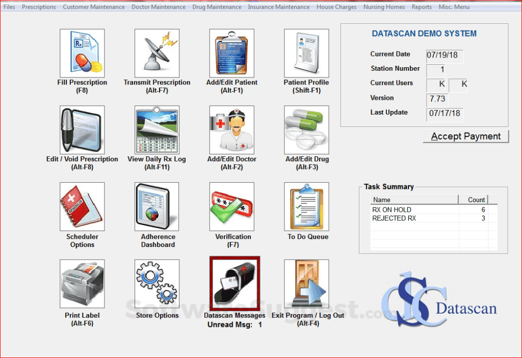Datascan screenshot - 10 Beste Apothekenverwaltungssoftwares im Test für 2026