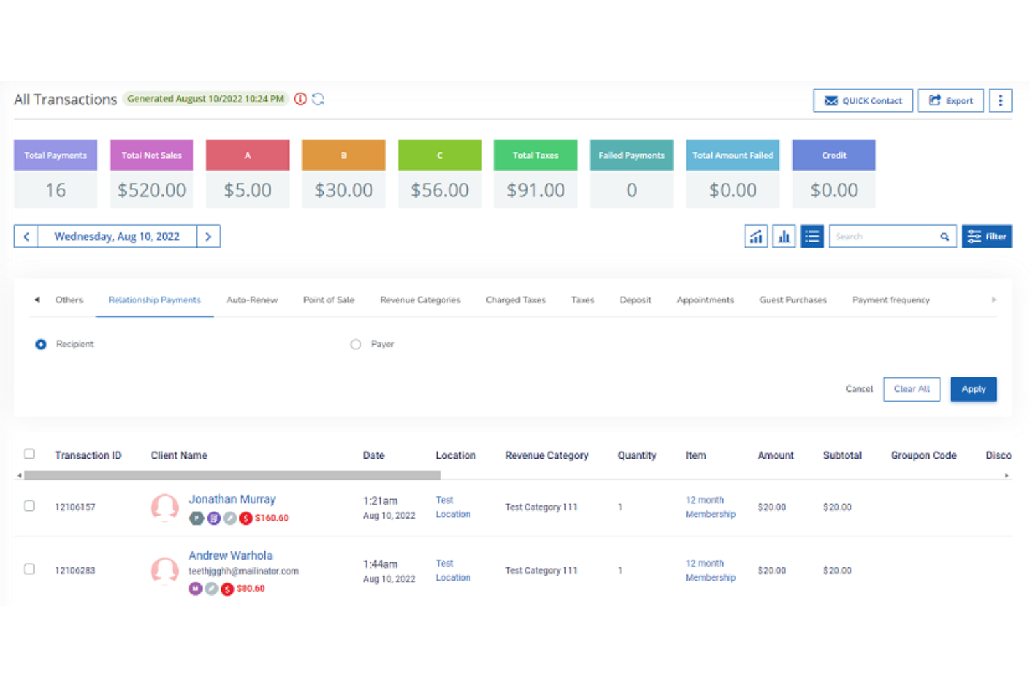 WellnessLiving screenshot - 10 meilleurs logiciels pour centres médico-esthétiques évalués en 2026