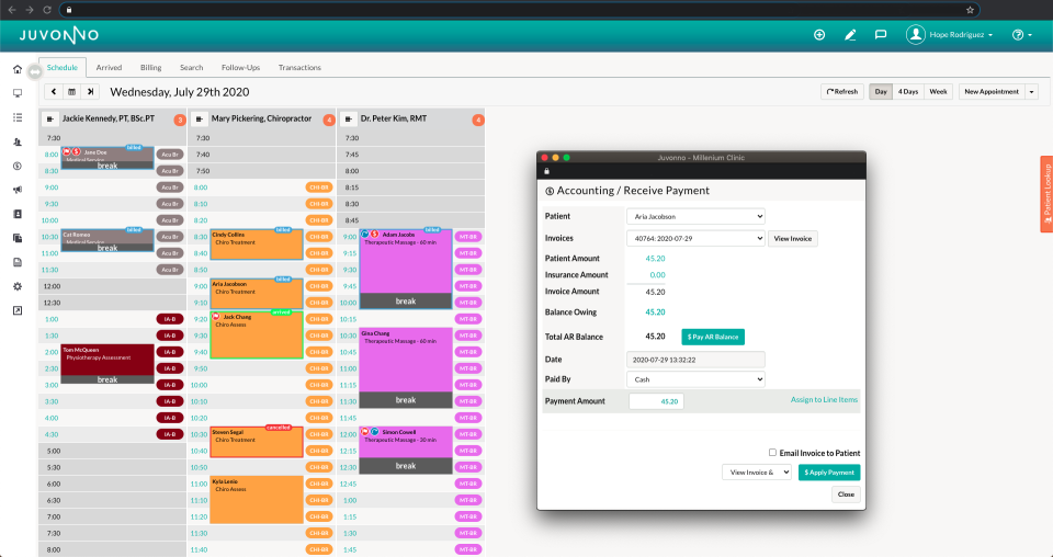 Juvonno screenshot - 10 Meilleurs Logiciels de Gestion de Clinique en 2026