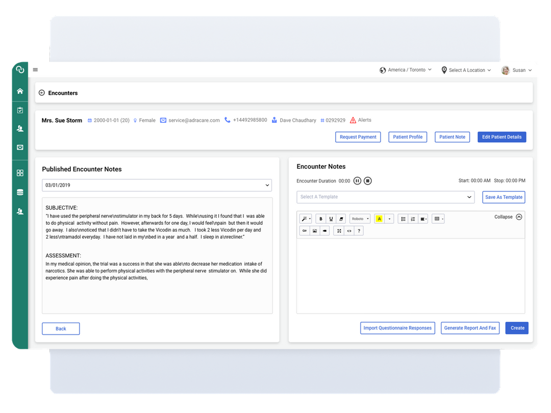 Adracare screenshot - 10 Meilleurs Logiciels de Gestion de Clinique en 2026