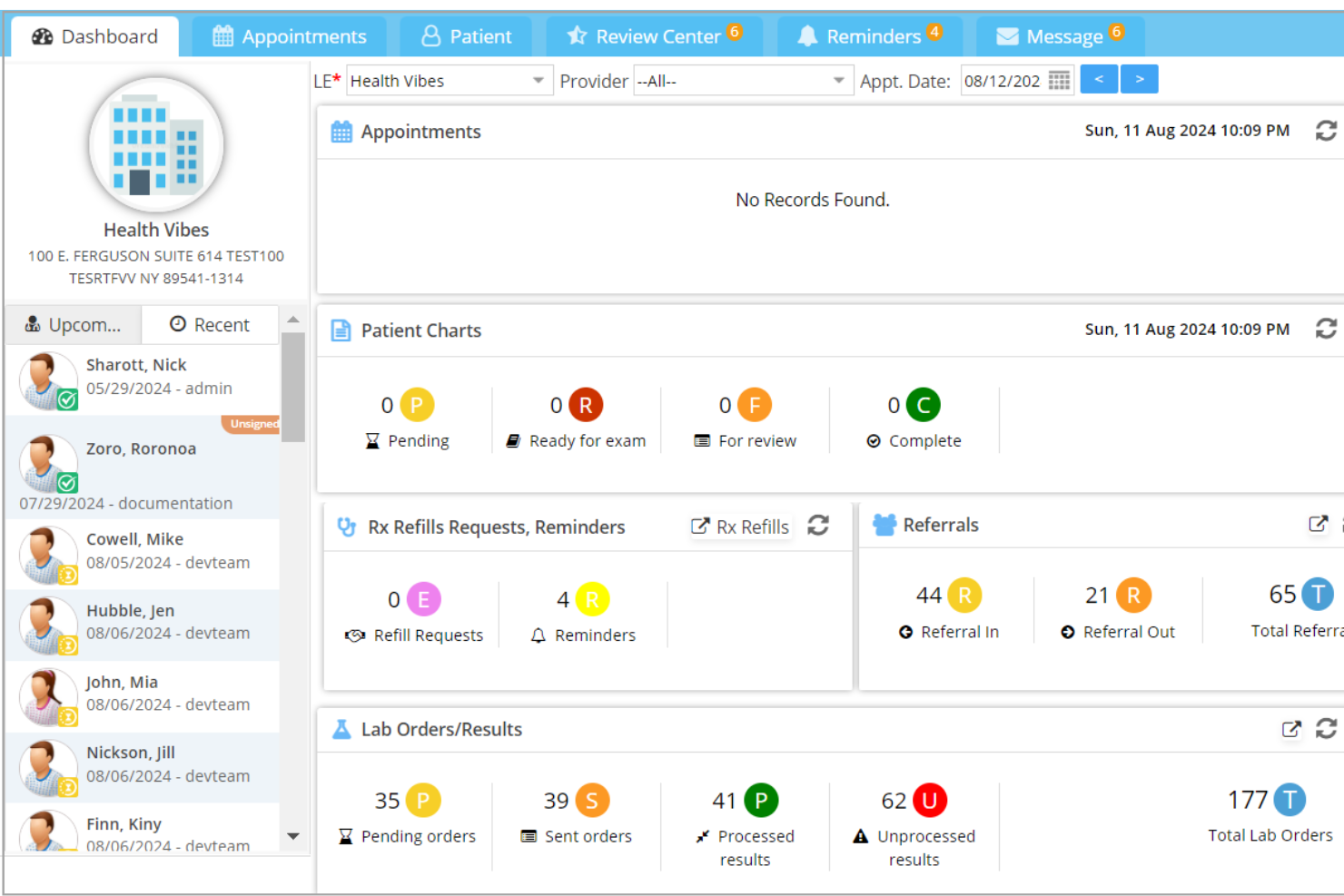 PracticeSuite screenshot - 10 beste medizinische Terminplanungssoftwares 2026