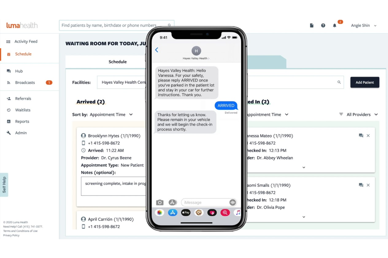 Luma Health screenshot - 10 meilleurs logiciels de planification médicale de 2026
