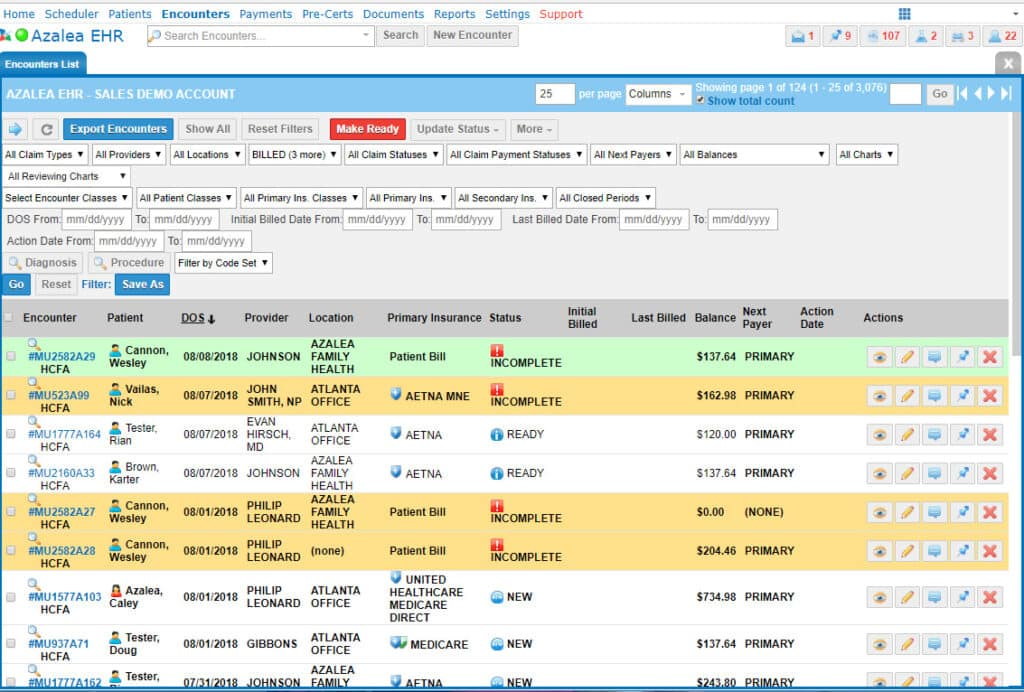Azalea Health screenshot - 10 meilleurs services de gestion du cycle de revenus évalués en 2026