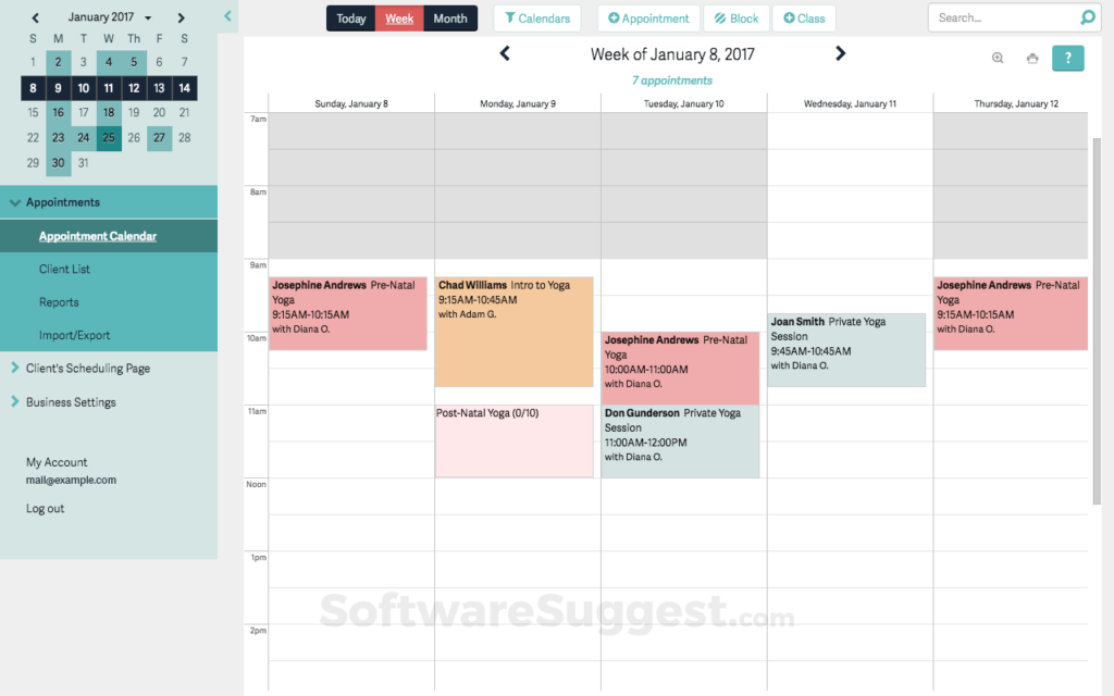 Acuity Scheduling screenshot - 10 beste Zahnarzt Abrechnungssoftwares im Test für 2026