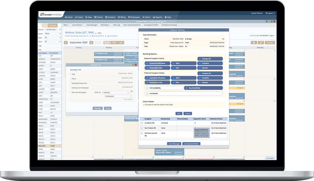 Axxess screenshot - Les 10 meilleurs logiciels de soins palliatifs passés en revue en 2026