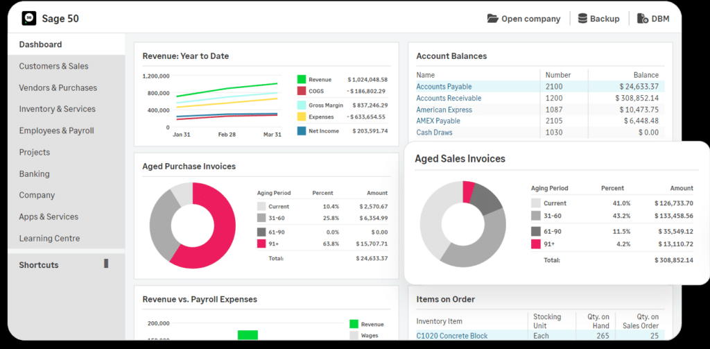 Sage Debit and Credit Card Processing screenshot - 10 meilleurs services de gestion du cycle de revenus évalués en 2026