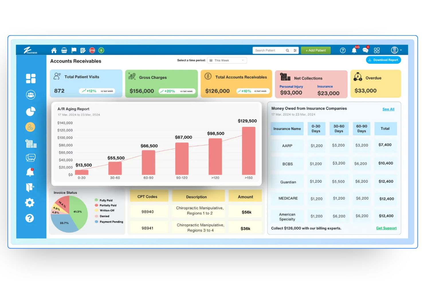 zHealth screenshot - 10 Migliori Soluzioni Software per Chiropratici Recensite per il 2026