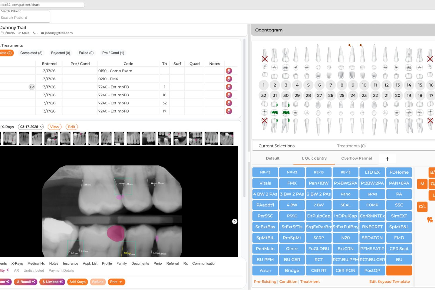 tab32 screenshot - I 8 Migliori Software Dentali Recensiti nel 2026