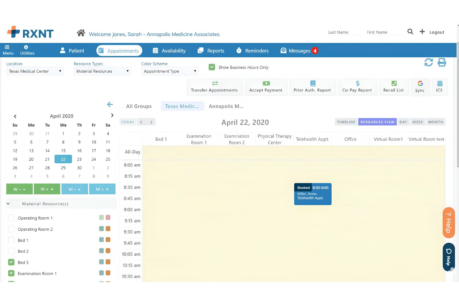 RXNT screenshot - 9 meilleurs logiciels de DME sur le cloud en 2026