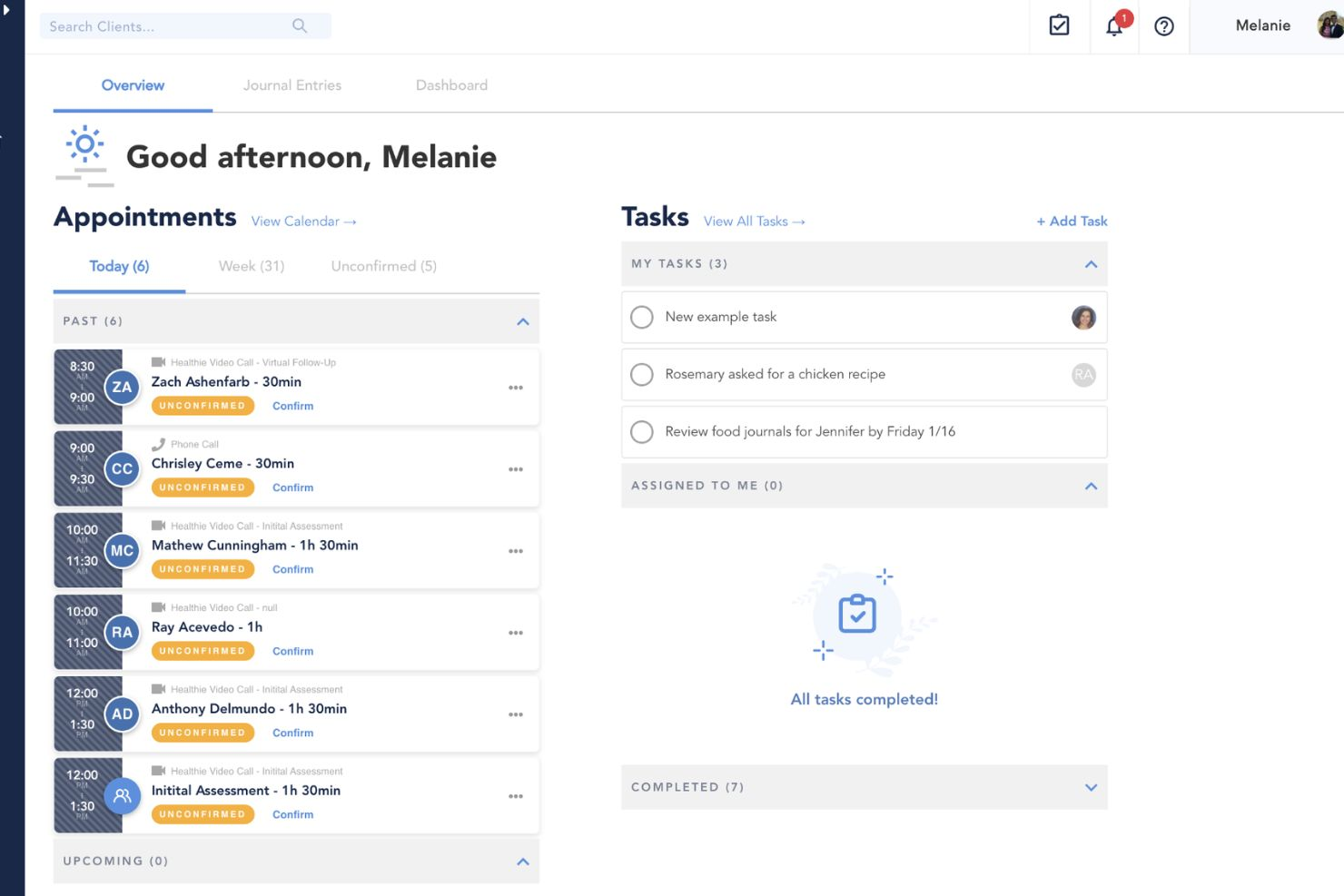 Healthie screenshot - 9 Mejores EMR Gratuitos en 2026