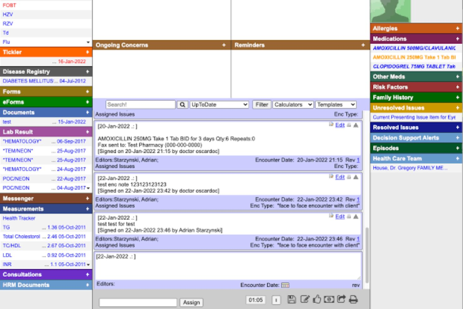 OSCAR EMR screenshot - 9 Migliori EMR Gratuite Nel 2026