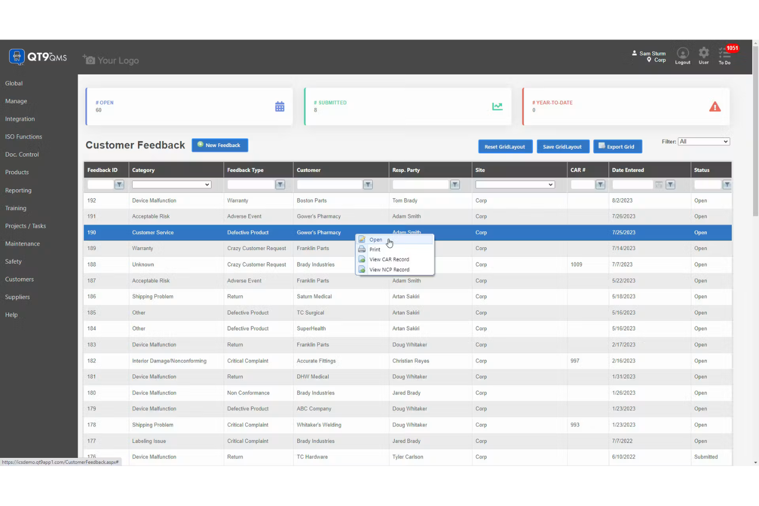 QT9 QMS screenshot - 7 Mejores Software de Cumplimiento GxP en 2026