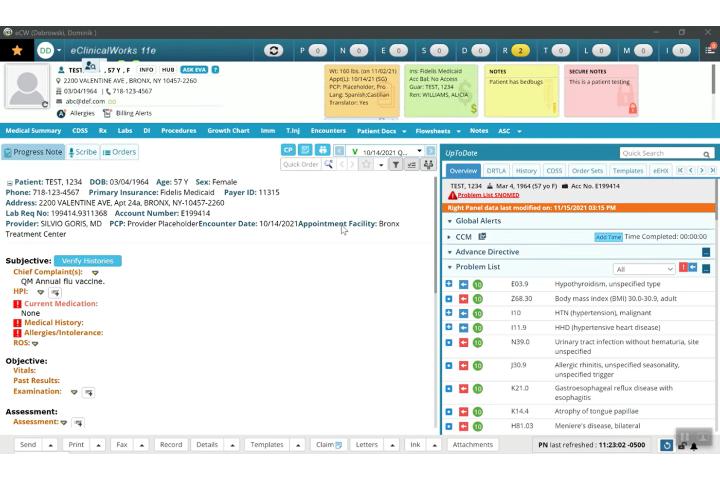 eClinicalWorks screenshot - 9 meilleurs logiciels de DME sur le cloud en 2026