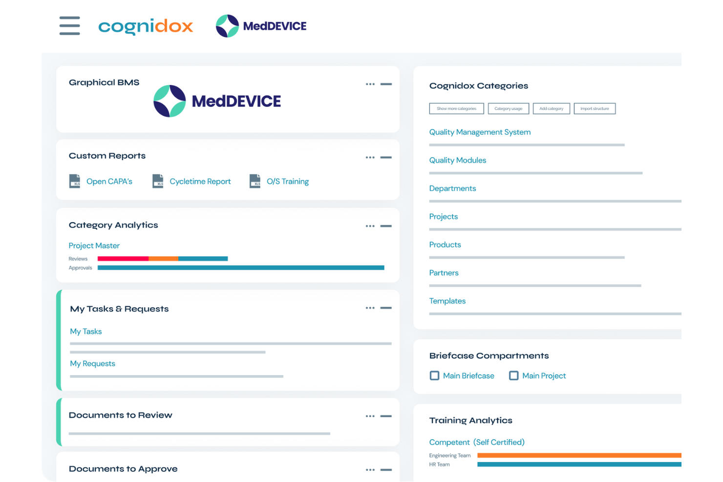 Cognidox screenshot - 7 Migliori Software di Conformità GxP nel 2026