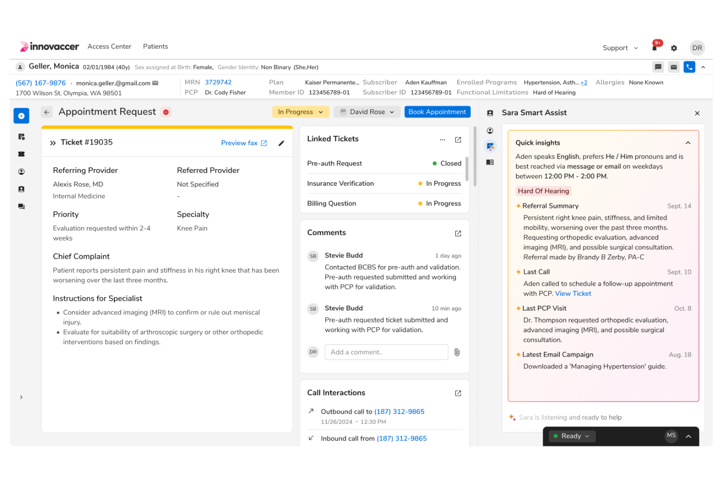 Innovaccer screenshot - 4 Migliori software CRM conformi HIPAA nel 2026