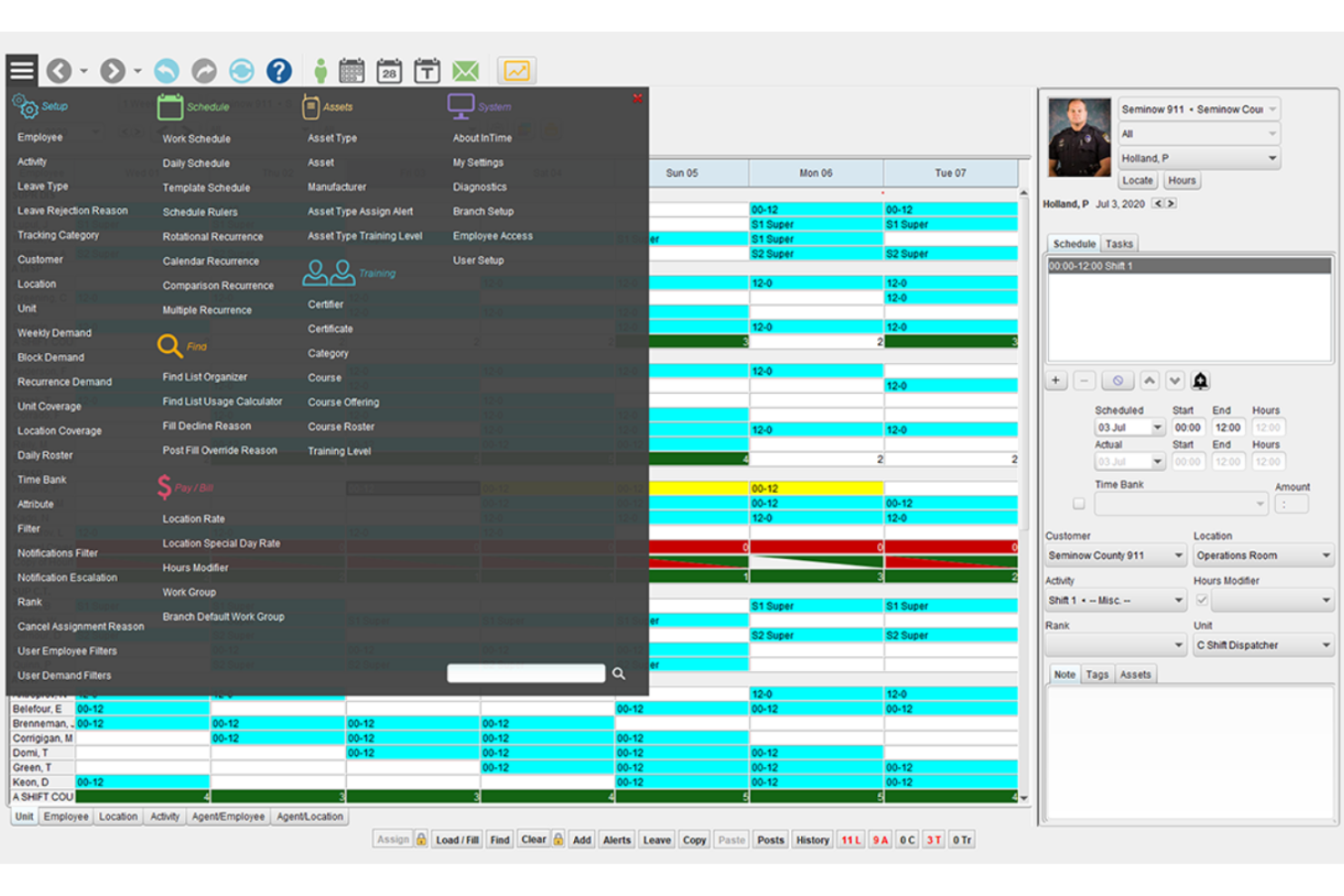 InTime screenshot - 10 Migliori software di pianificazione EMS nel 2026
