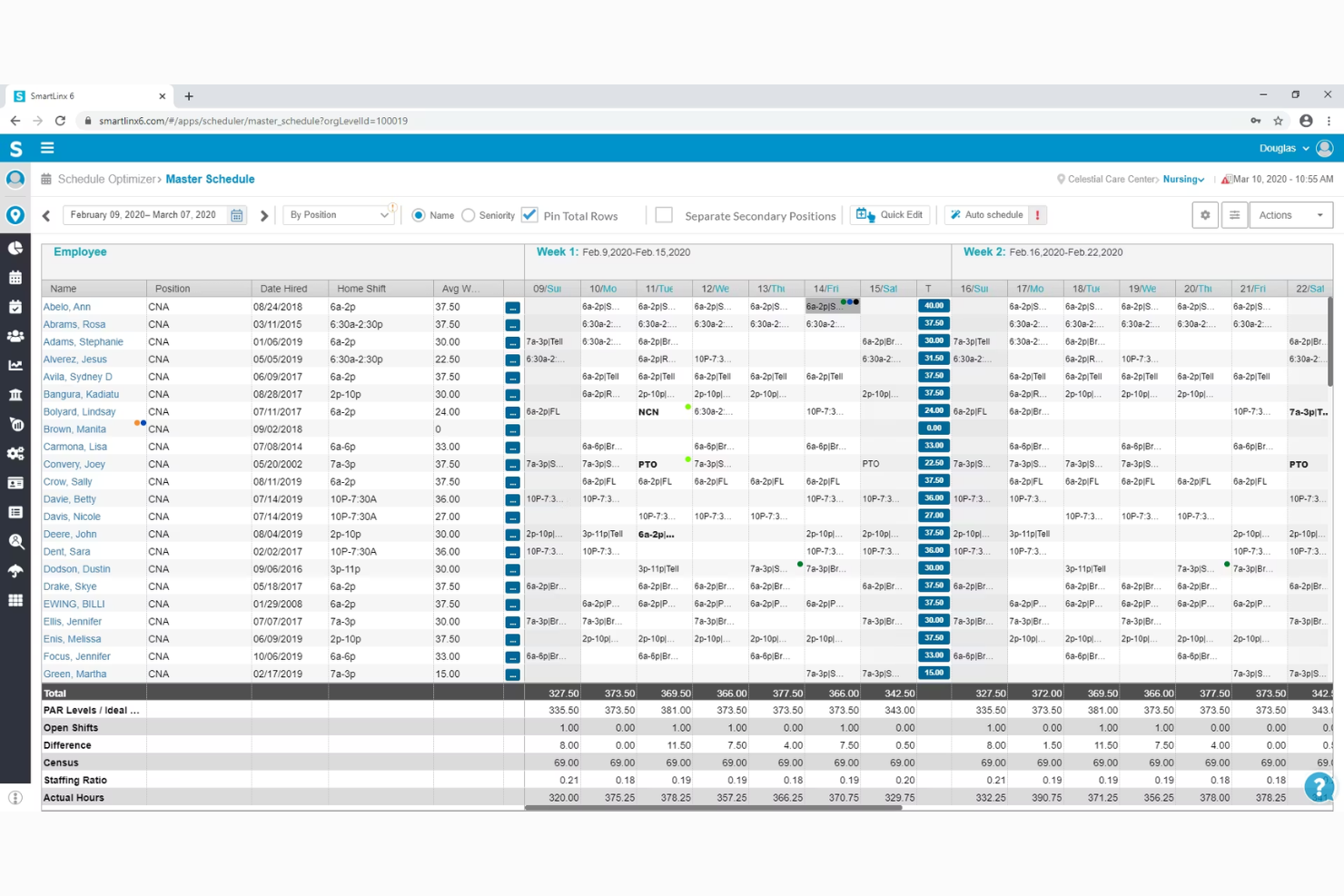 Smartlinx screenshot - 10 migliori software per la gestione del personale sanitario nel 2026