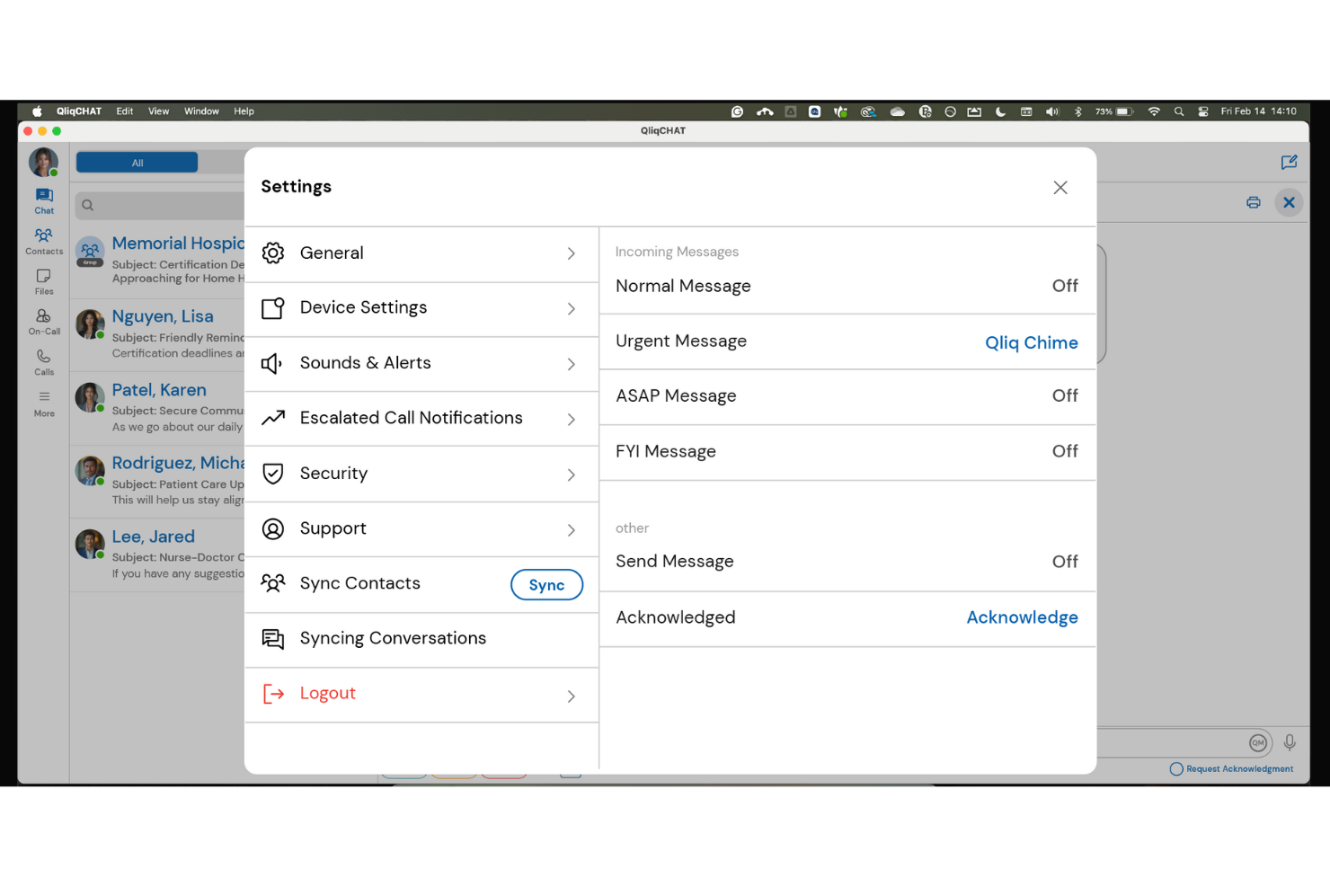 QliqSOFT screenshot - 10 software di messaggistica conformi a HIPAA per 2026