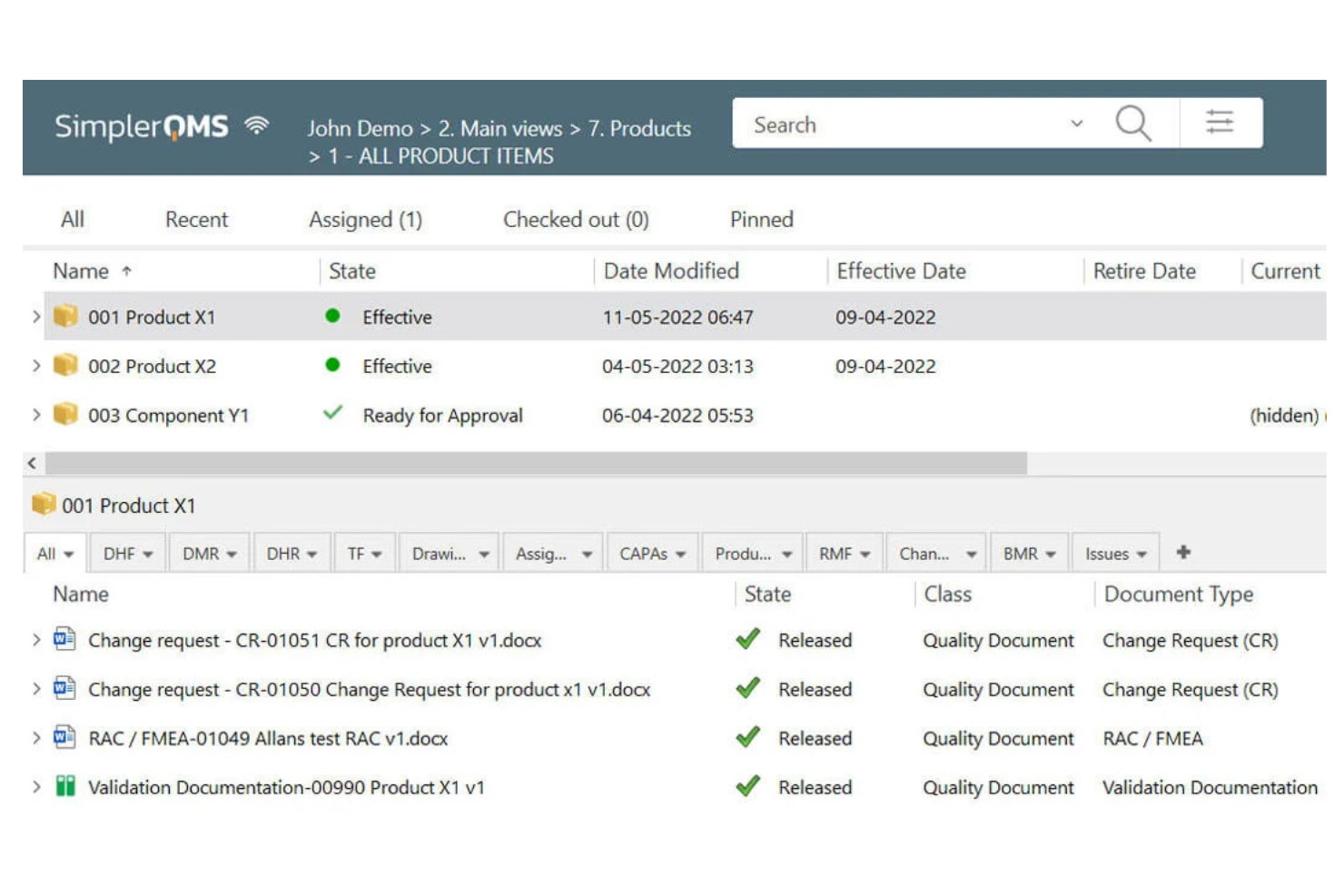 SimplerQMS screenshot - 10 Migliori software di gestione della qualità per dispositivi medici del 2026