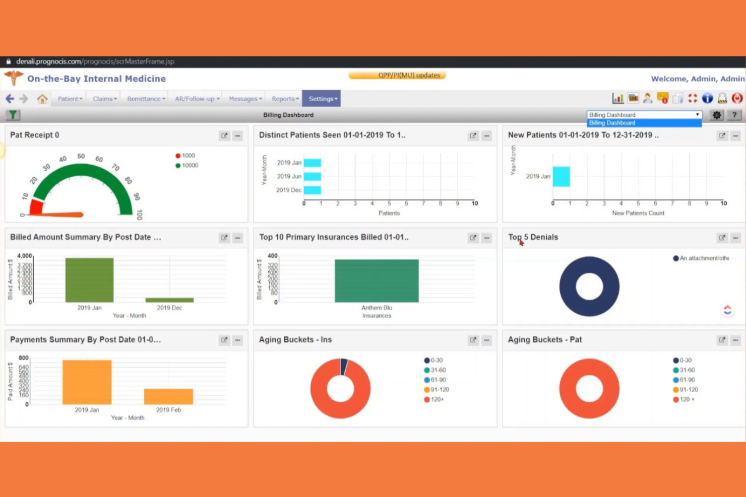 PrognoCIS screenshot - 10 mejores programas EHR compatibles con HIPAA revisados en 2026