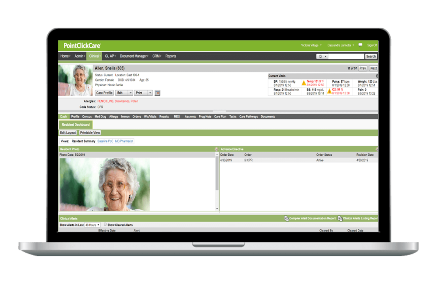 PointClickCare screenshot - 5 Mejores Programas de Gestión de Medicamentos Reseñados en 2026