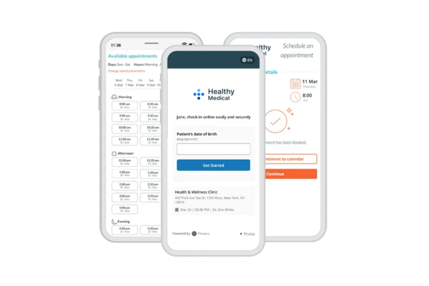 Phreesia screenshot - 10 migliori software di pianificazione conformi all’HIPAA per il (2026)