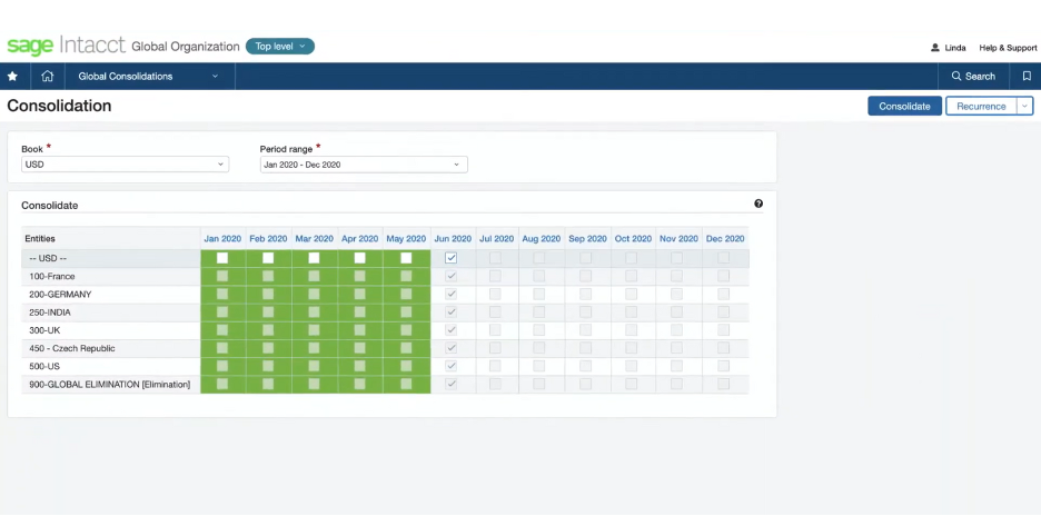 Sage Intacct screenshot - 10 Migliori Software di Contabilità Conformi HIPAA per 2026