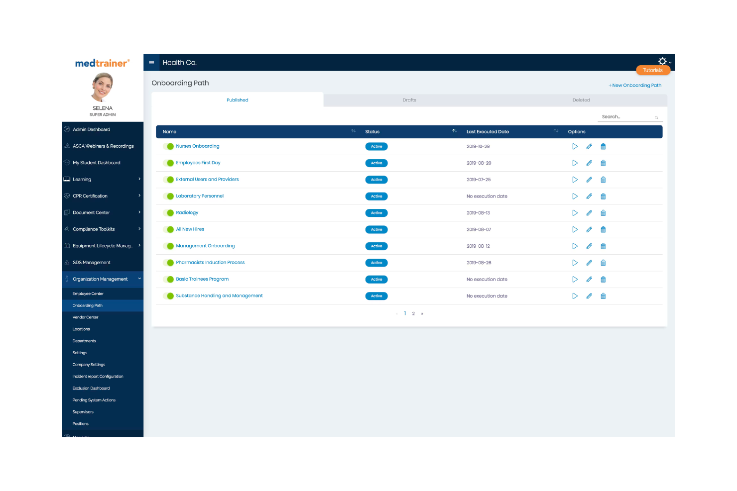 MedTrainer screenshot - 10 mejores soluciones de software para el cumplimiento de HIPAA en 2026