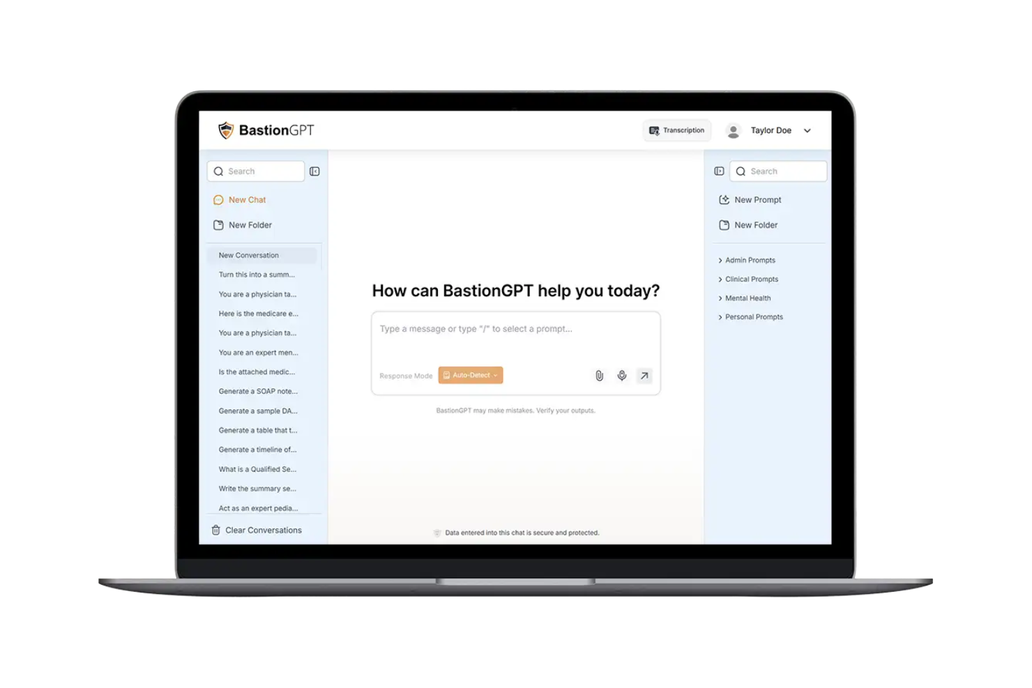 BastionGPT screenshot - 10 Migliori Software per la Conformità HIPAA Recensiti nel 2026