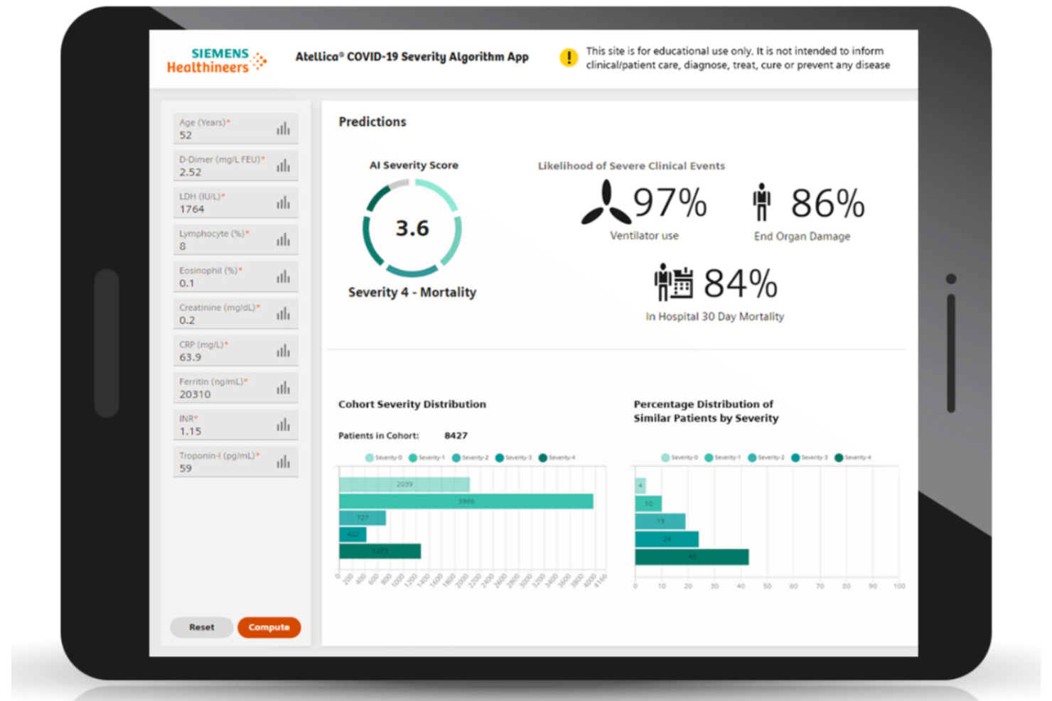 Siemens Healthineers screenshot - 10 mejores sistemas de apoyo a la decisión clínica evaluados en 2026