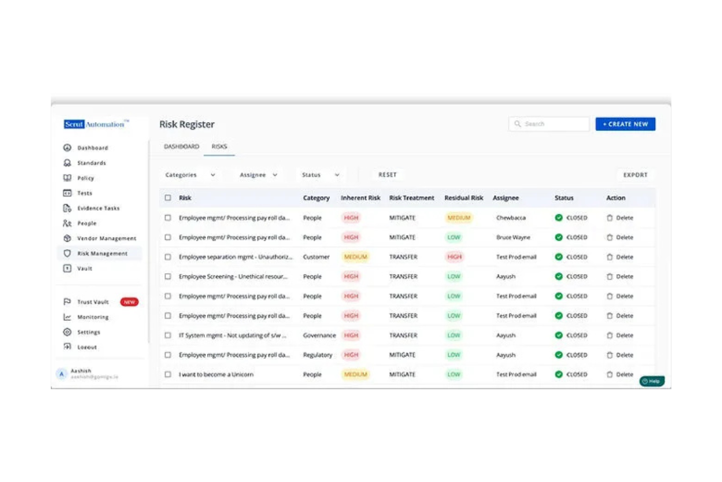 Scrut screenshot - 10 mejores soluciones de software para el cumplimiento de HIPAA en 2026