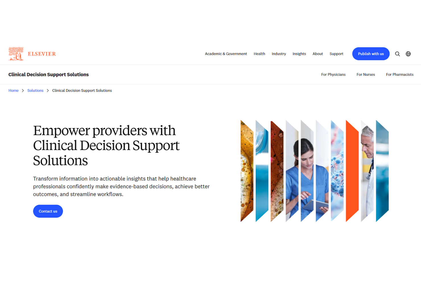 Elsevier screenshot - 10 mejores sistemas de apoyo a la decisión clínica evaluados en 2026