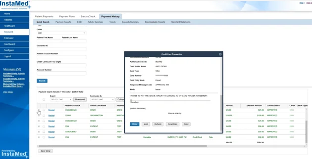 InstaMed screenshot - 1 Mejores Soluciones de Pago para Pacientes Revisadas en 2026