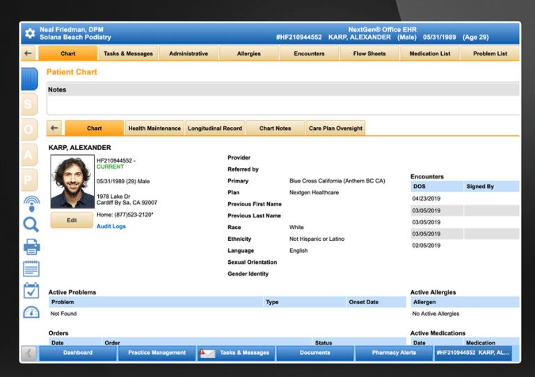 NextGen Healthcare screenshot - 10 migliori alternative ad AdvancedMD del 2026