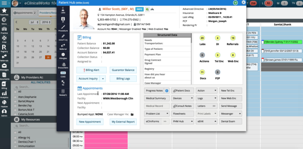 eClinicalWorks screenshot - 10 migliori alternative ad AdvancedMD del 2026