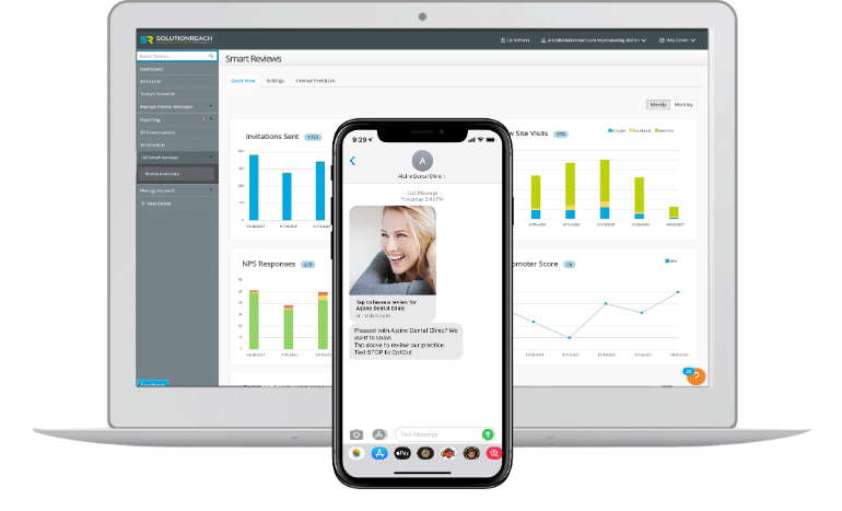 SolutionReach screenshot - 10 migliori alternative ad AdvancedMD del 2026