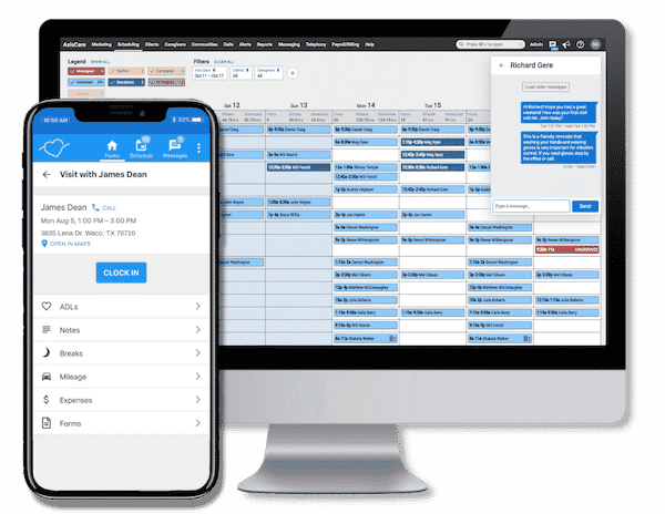 AxisCare screenshot - 10 Migliori software per l’assistenza domiciliare recensiti nel 2026
