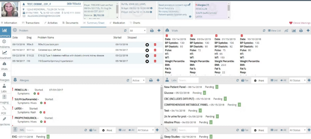 AllegianceMD screenshot - 10 Migliori Software EHR per Cure Primarie per 2026 [Le Mie Recensioni]