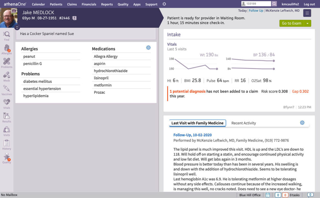 athenahealth screenshot - 10 mejores programas médicos empresariales revisados en 2026