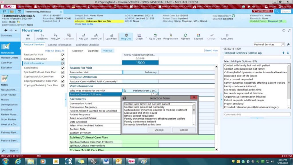 EpicCare EMR screenshot - 10 Mejores Software EMR para Neurología en 2026 [Mis Reseñas]