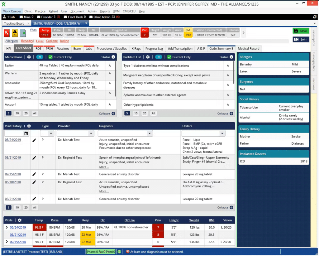 Experity RCM screenshot - 10 mejores servicios de gestión del ciclo de ingresos (RCM) evaluados en 2026
