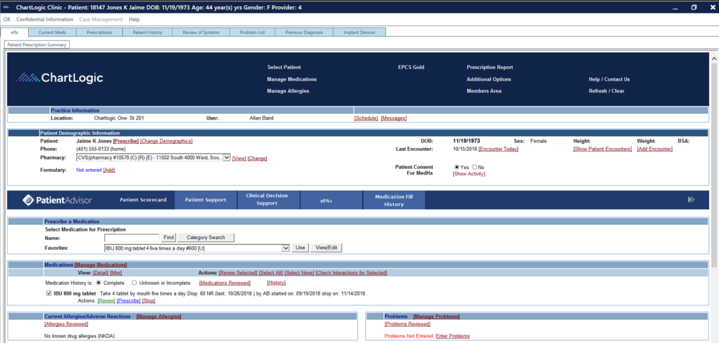 ChartLogic screenshot - 10 migliori software EMR per otorinolaringoiatria per 2026 [Le mie recensioni]