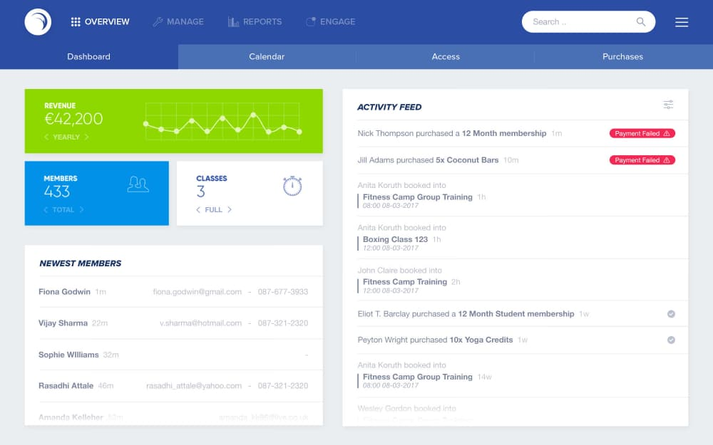 Glofox screenshot - 10 mejores programas de fisioterapia de 2026