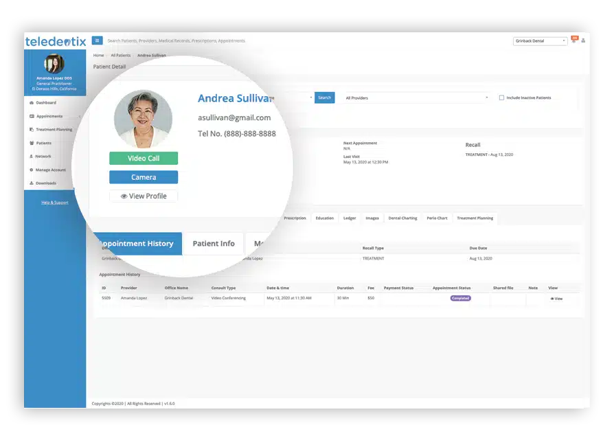 Teledentix screenshot - 10 mejores softwares de facturación dental revisados para 2026