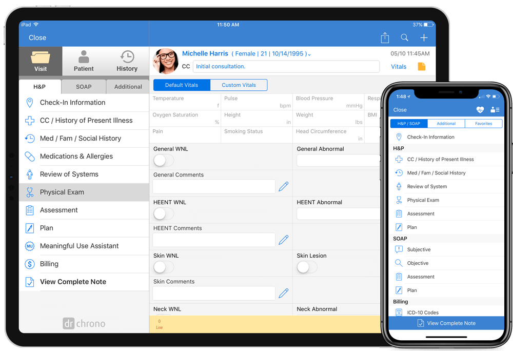 DrChrono screenshot - 10 Mejores Soluciones de EHR Móvil Adaptadas para 2026 [Mis Reseñas]
