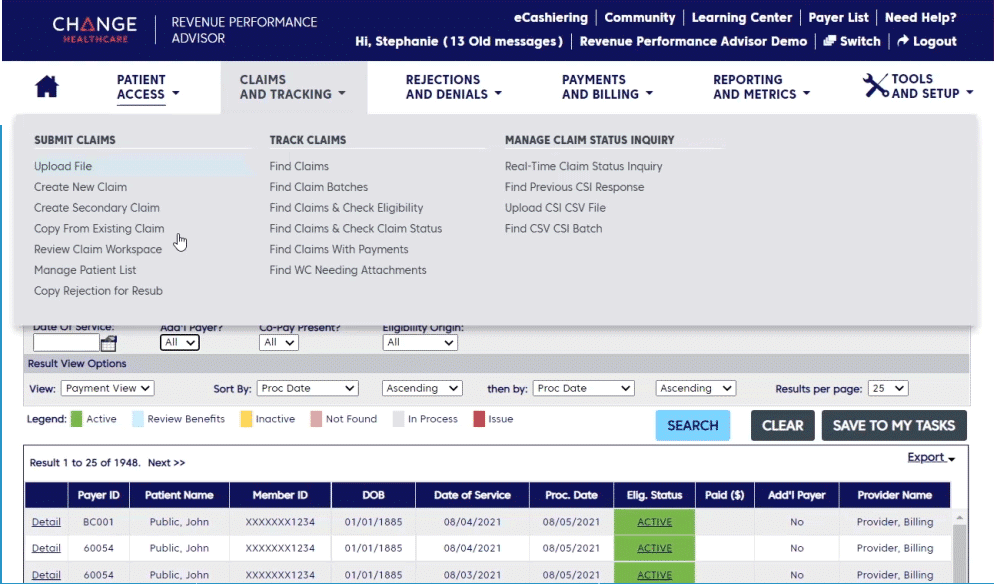 Change Healthcare screenshot - 1 Mejores Software de Autorización Previa en Salud para 2026