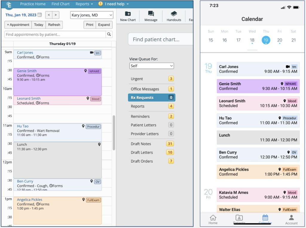 Elation Go screenshot - 10 Mejores Soluciones de EHR Móvil Adaptadas para 2026 [Mis Reseñas]