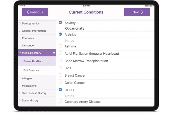ModMed Kiosk screenshot - 10 Mejores Soluciones de EHR Móvil Adaptadas para 2026 [Mis Reseñas]