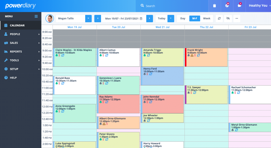 Power Diary screenshot - 1 Mejores Soluciones de Historia Clínica Electrónica para Quiroprácticos en 2026 [Mis Reseñas]