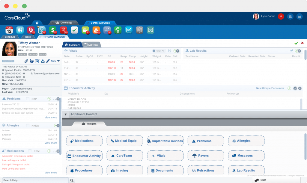 CareCloud screenshot - 10 Mejores Soluciones de EHR Móvil Adaptadas para 2026 [Mis Reseñas]